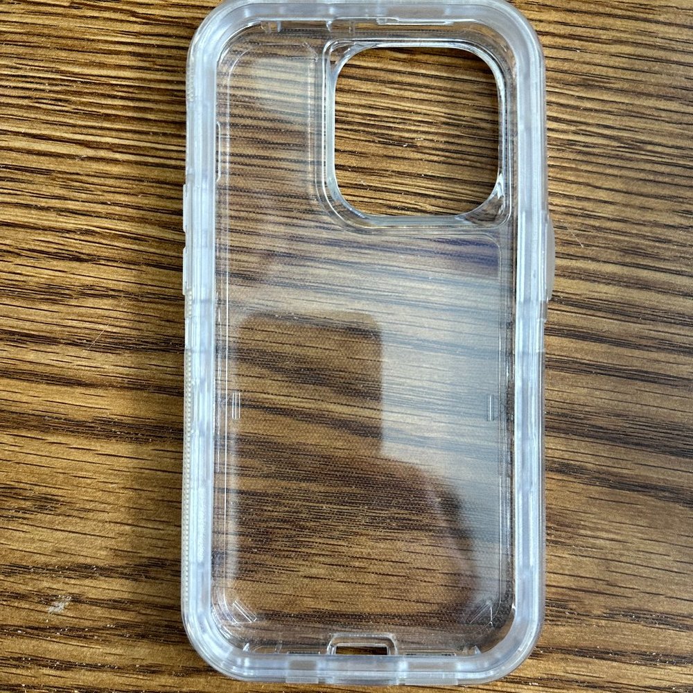 Clear Otterbox-Like iPhone 14 Pro Phone Case/Cover, Wireless QI Charging